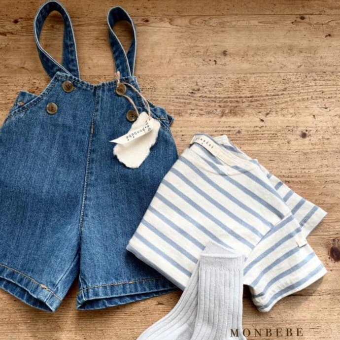 Shortie Denim Dungarees (Two Colours)