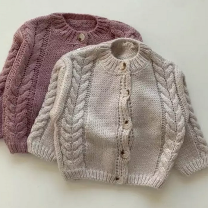 Soft Cable Knit Cardigan (two colours)